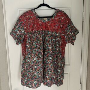 Layerz Floral Embroidered Top
